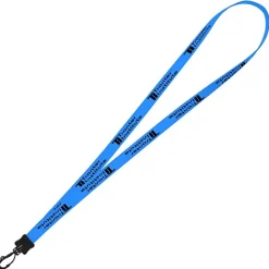Smooth Nylon Lanyard - 1/2 inch - 34 inches - Plastic Swivel Snap Hook