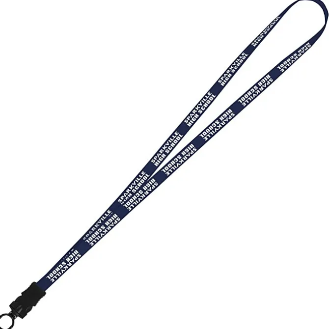 Smooth Nylon Lanyard - 1/2 inch - 34 inches - Snap Buckle Release