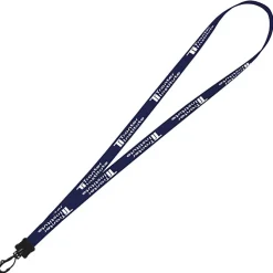 Smooth Nylon Lanyard - 1/2 inch - 32 inches - Plastic Swivel Snap Hook - 24 hr