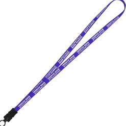 Smooth Nylon Lanyard - 1/2 inch - 32 inches - Snap Buckle Release - 24 hr