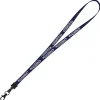 Smooth Nylon Lanyard - 1/2 inch - 34 inches - Metal Lobster Claw - 24 hr
