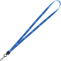Smooth Nylon Lanyard - 1/2 inch - 36 inches - Metal Swivel Snap Hook - 24 hr