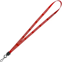 Smooth Nylon Lanyard - 1/2 inch - 36 inches - Metal Swivel Snap Hook - 24 hr