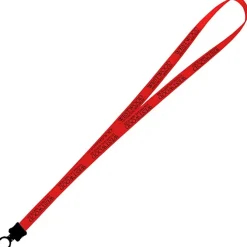 Smooth Nylon Lanyard - 1/2 inch - 36 inches - Plastic O-Ring - 24 hr