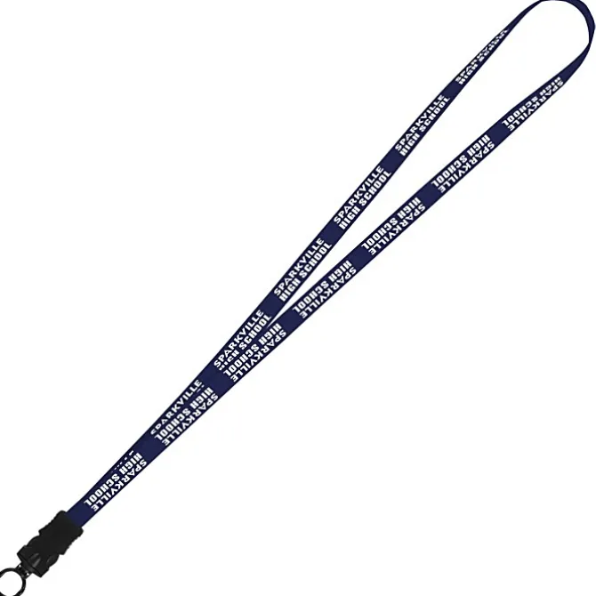 Smooth Nylon Lanyard - 1/2 inch - 34 inches - Snap Buckle Release - 24 hr