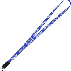 Smooth Nylon Lanyard - 1/2 inch - 34 inches - Snap Buckle Release - 24 hr
