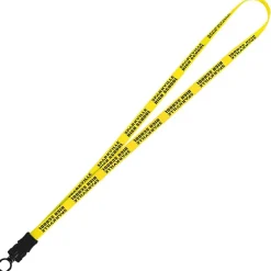 Smooth Nylon Lanyard - 1/2 inch - 36 inches - Snap Buckle Release - 24 hr