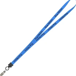 Smooth Nylon Lanyard - 1/2 inch - 36 inches - Snap with Metal Bulldog Clip - 24 hr