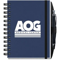 Smooth Paperboard Journal with Pen- 7 inches x 5 inches - 100 sheet