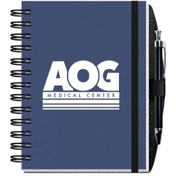 Smooth Paperboard Journal with Pen- 7 inches x 5 inches - 100 sheet