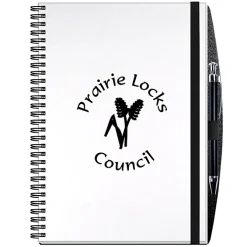 Smooth Paperboard Journal with Pen- 10 inches x 7 inches - 50 sheet