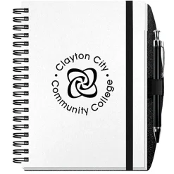 Smooth Paperboard Journal with Pen- 7 inches x 5 inches - 50 sheet