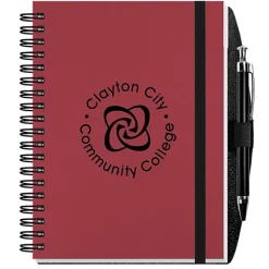 Smooth Paperboard Journal with Pen- 7 inches x 5 inches - 50 sheet