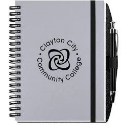 Smooth Paperboard Journal with Pen- 7 inches x 5 inches - 50 sheet