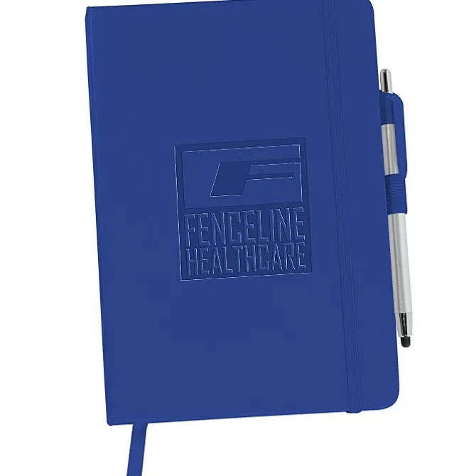 Snap Notebook with Stylus Pen - Debossed