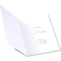 Snow Blown Trees Greeting Card