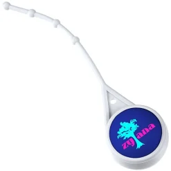 Soft Touch Round Lip Balm with Leash - Full Color