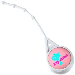 Soft Touch Round Lip Balm with Leash - Full Color