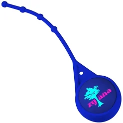 Soft Touch Round Lip Balm with Leash - Full Color