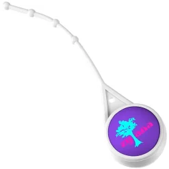 Soft Touch Round Lip Balm with Leash - Full Color