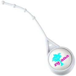 Soft Touch Round Lip Balm with Leash - Full Color