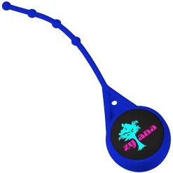 Soft Touch Round Lip Balm with Leash - Full Color
