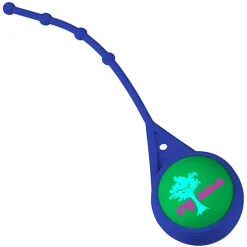 Soft Touch Round Lip Balm with Leash - Full Color