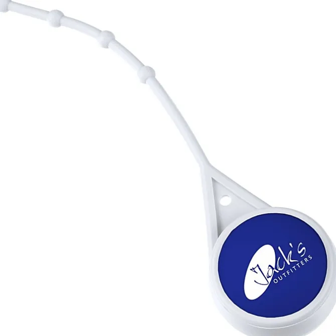 Soft Touch Round Lip Balm with Leash