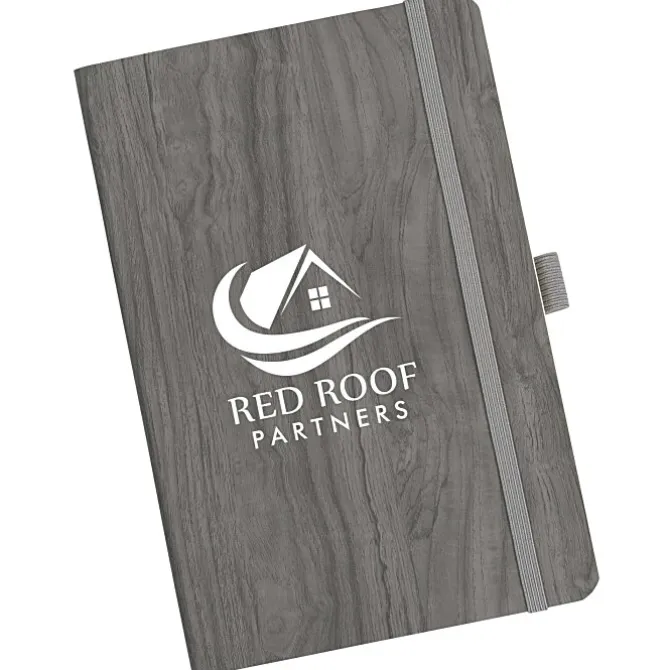 Soft Touch Wood Grain Notebook