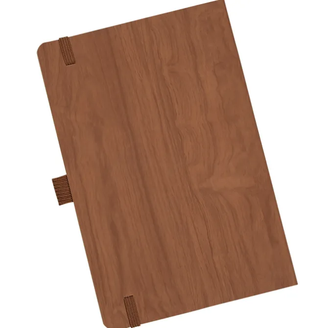 Soft Touch Wood Grain Notebook