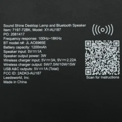 Sound Shine Speaker and Wireless Charger