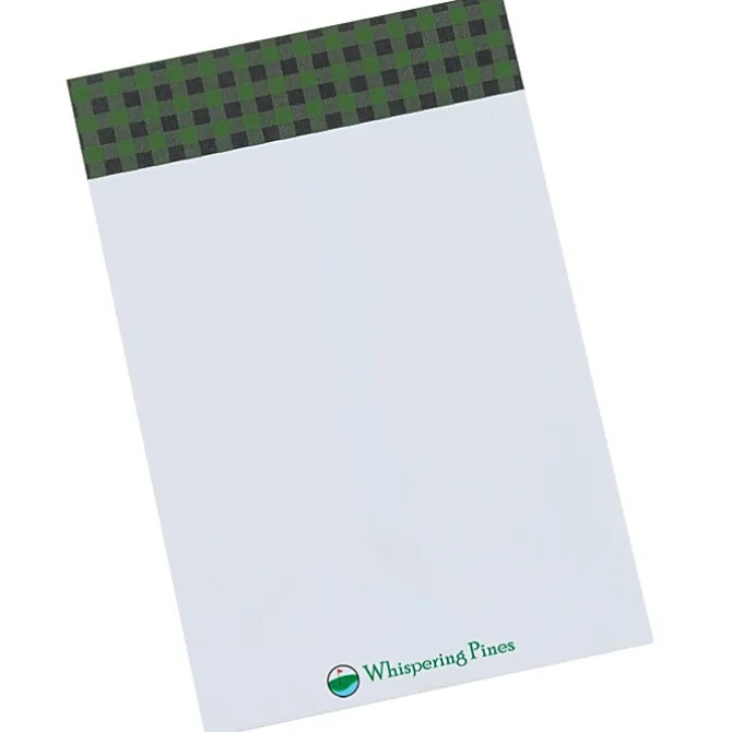 Souvenir Designer Notepad – 6 inches x 4 inches – 25 Sheet - Buffalo Plaid - 24 hr