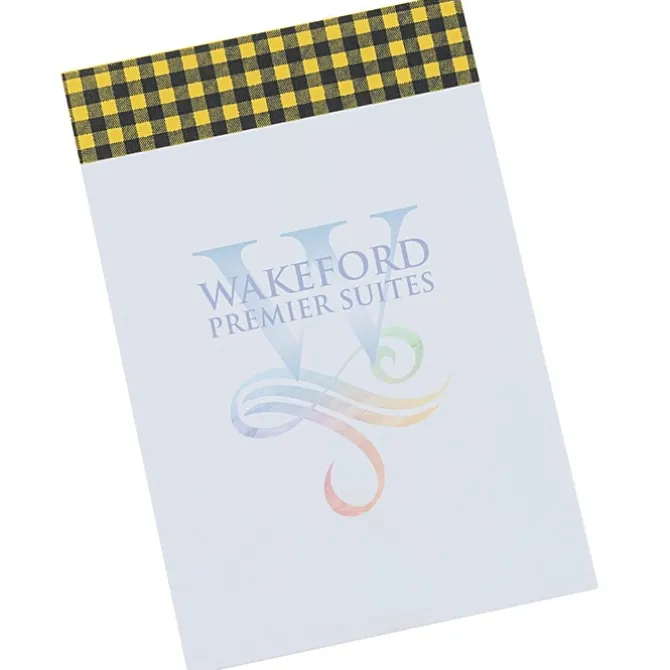 Souvenir Designer Notepad - 6 inches x 4 inches - 50 Sheet - Buffalo Plaid - 24 hr