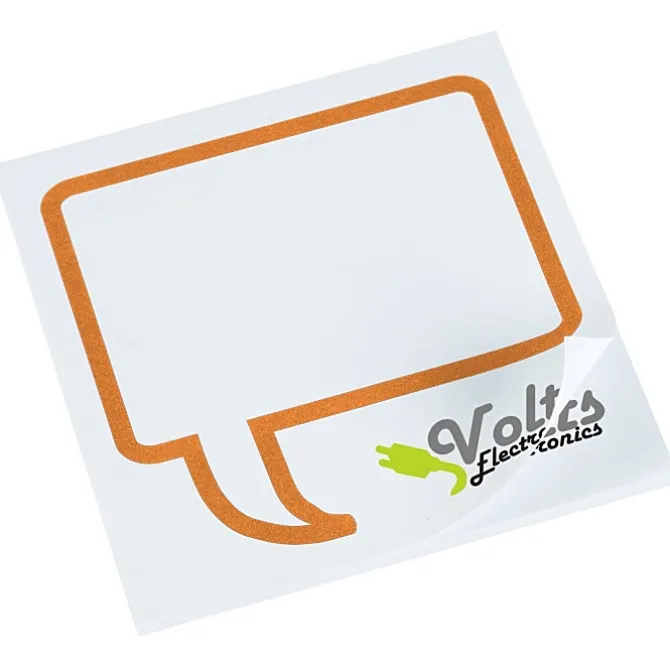 Souvenir Designer Sticky Note - 3 inches x 3 inches - Message Bubble - 25 Sheet