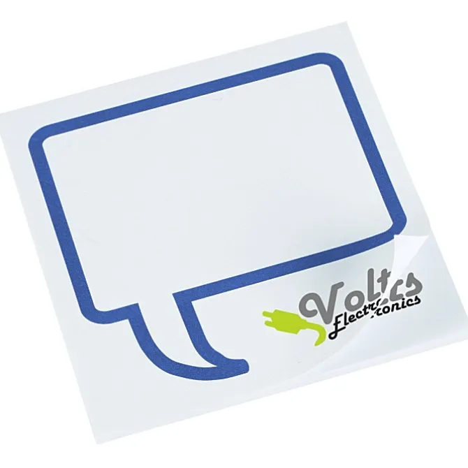 Souvenir Designer Sticky Note - 3 inches x 3 inches - Message Bubble - 25 Sheet