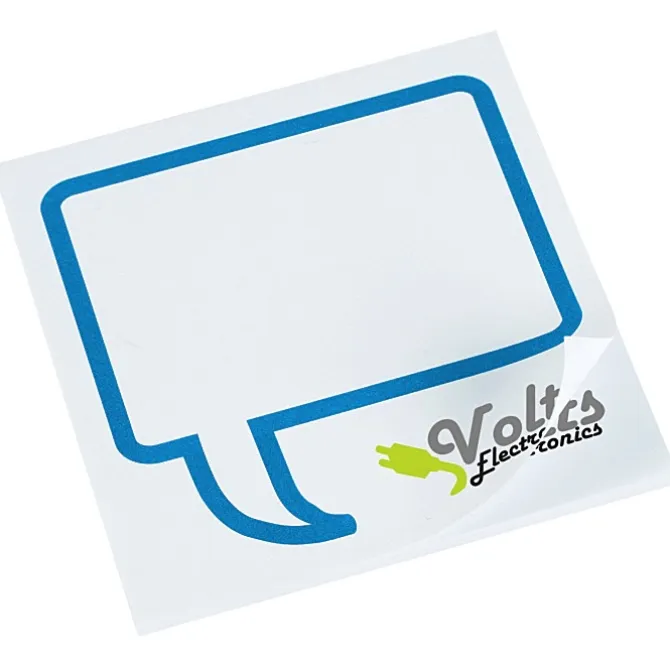 Souvenir Designer Sticky Note - 3 inches x 3 inches - Message Bubble - 25 Sheet