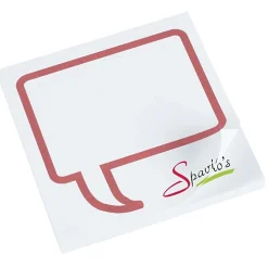 Souvenir Designer Sticky Note - 3 inches x 3 inches - Message Bubble - 50 Sheet