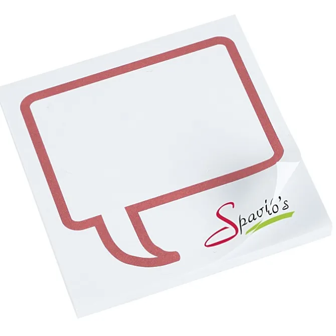 Souvenir Designer Sticky Note - 3 inches x 3 inches - Message Bubble - 50 Sheet