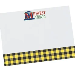 Souvenir Designer Sticky Note - 3” x 4” - Buffalo Plaid - 25 Sheet