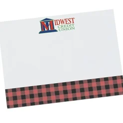 Souvenir Designer Sticky Note - 3” x 4” - Buffalo Plaid - 25 Sheet