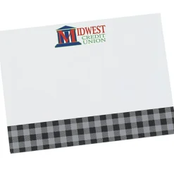 Souvenir Designer Sticky Note - 3” x 4” - Buffalo Plaid - 25 Sheet
