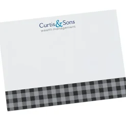 Souvenir Designer Sticky Note - 3” x 4” - Buffalo Plaid - 50 Sheet