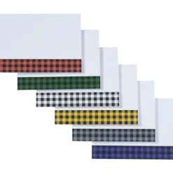 Souvenir Designer Sticky Note - 3” x 4” - Buffalo Plaid - 50 Sheet