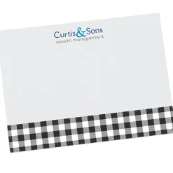 Souvenir Designer Sticky Note - 3” x 4” - Buffalo Plaid - 50 Sheet