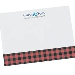 Souvenir Designer Sticky Note - 3” x 4” - Buffalo Plaid - 50 Sheet