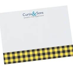 Souvenir Designer Sticky Note - 3” x 4” - Buffalo Plaid - 50 Sheet