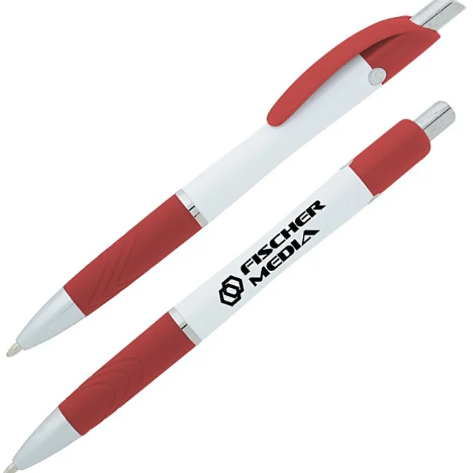 Souvenir Emblem Pen - White