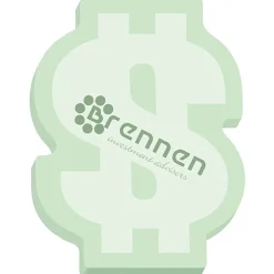 Souvenir Sticky Note - Dollar Sign - 50 Sheet