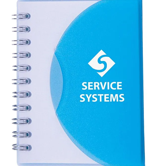 Spiral Curve Notebook - 4 1/4 inches x 3 1/4 inches - 24 hr