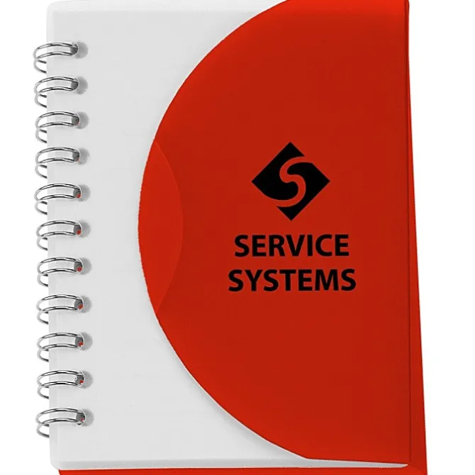 Spiral Curve Notebook - 4 1/4 inches x 3 1/4 inches - 24 hr